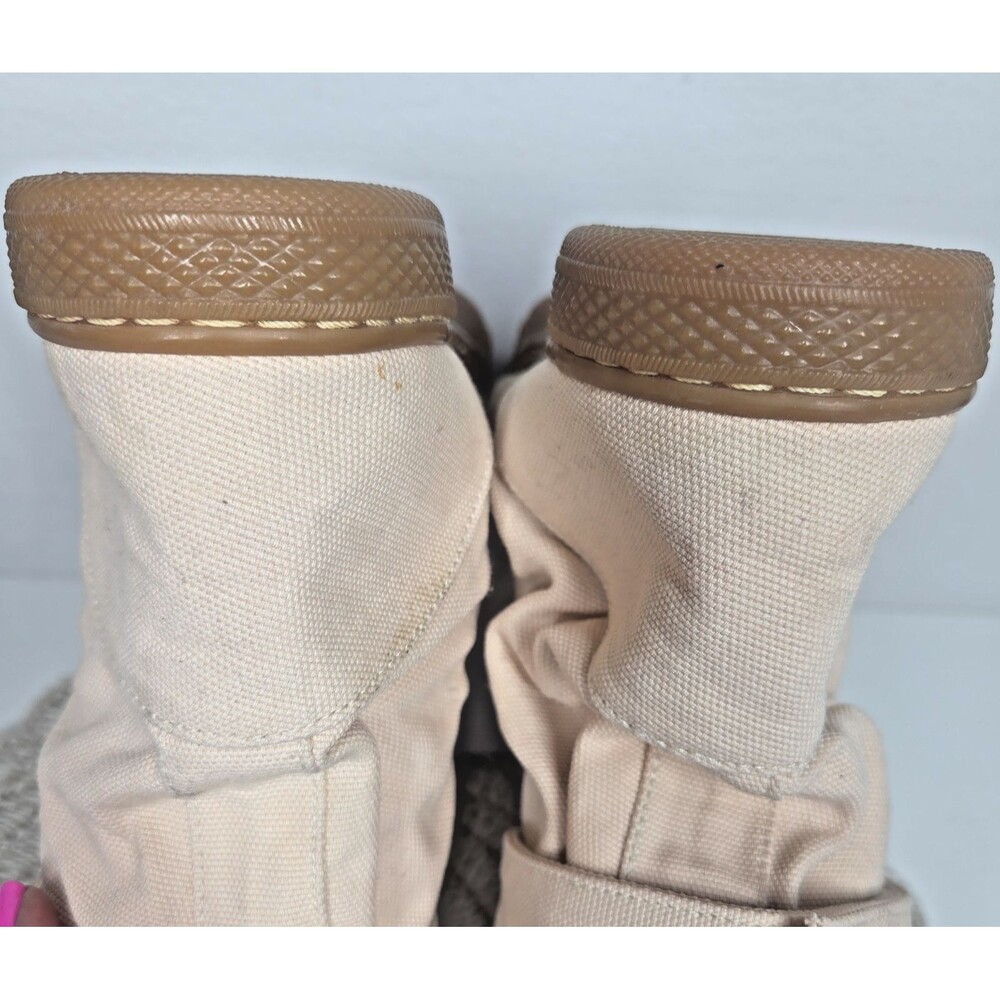 NEW Chintamani Alchemistry Flower of Life Beige Canvas Boot 37/6.5 COACHELLA VEG - Picture 7 of 16